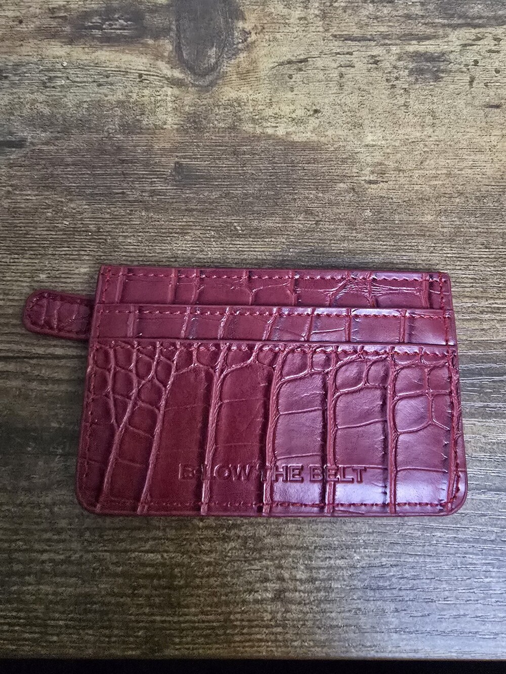 B-low The Belt Red Card Holder